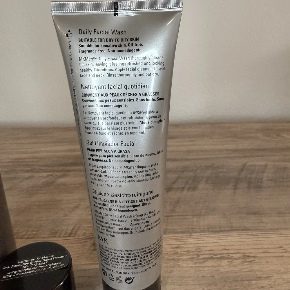 New Mary Kay MK Men Shave Foam 6.5Oz & Daily Facial Wash 4.7 Oz Set Discontinued